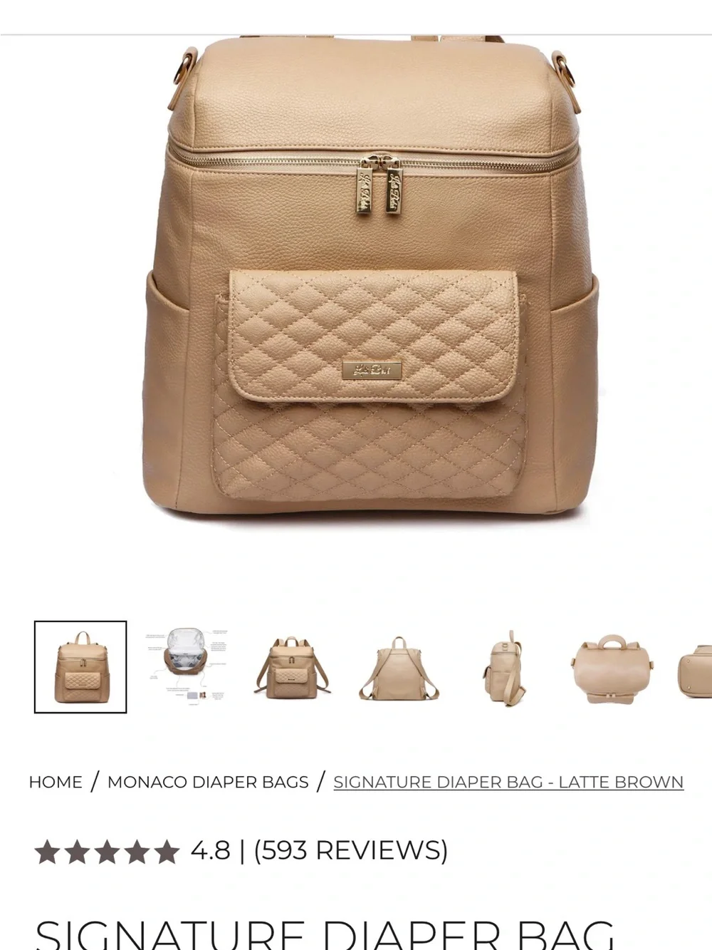 Luli Bebe pebbled leather